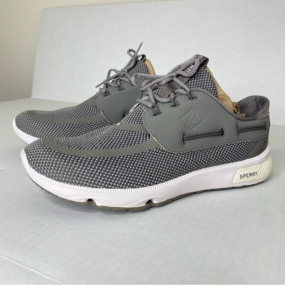Sperry 7 Seas Gray Running Athletic Shoes Sneakers Boat Shoes STS98968 - Picture 1 of 10